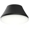 Progress Lighting Avra Medium 2-light Matte Black Flush Mount With Etched White Glass Shade