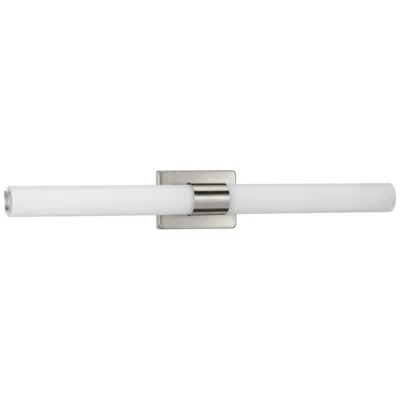 Progress Lighting Blanco Led Collection 32" Etched White Glass Modern Bath Vanity Light