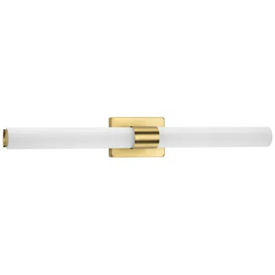 Progress Lighting Blanco Led Collection 32" Etched White Glass Modern Bath Vanity Light