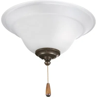 Progress Lighting Bowl 2-light Universal Ceiling Fan Bowl Light Kit In Frosted