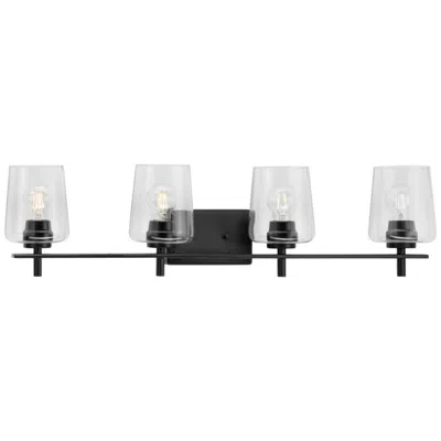 Progress Lighting Calais Collection Four-light New Traditional Clear Glass Bath Vanity Light