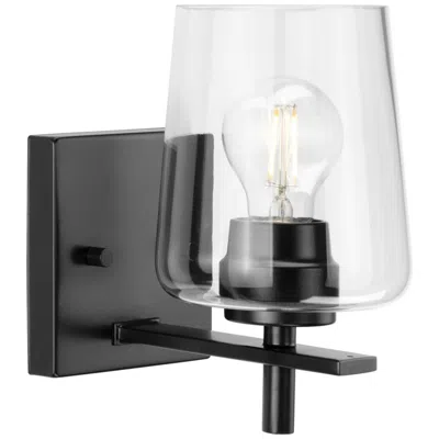 Progress Lighting Calais Collection One-light New Traditional Clear Glass Bath Vanity Light