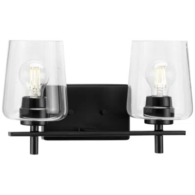 Progress Lighting Calais Collection Two-light New Traditional Clear Glass Bath Vanity Light