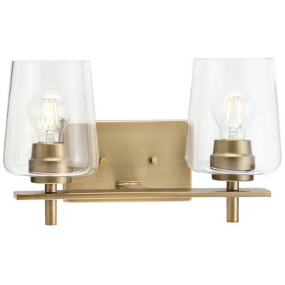 Progress Lighting Calais Collection Two-light New Traditional Clear Glass Bath Vanity Light