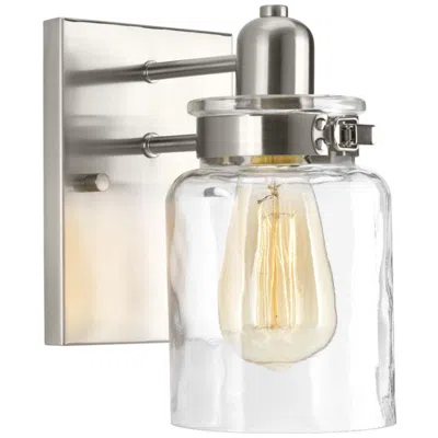 Progress Lighting Calhoun Collection One-light Clear Glass Farmhouse Bath Vanity Light