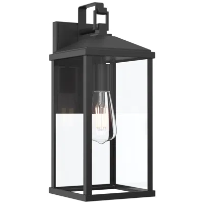 Progress Lighting Cantley Large Outdoor Wall  Lantern With Clear Glass Panels