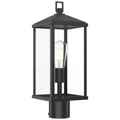 Progress Lighting Cantley Outdoor Post Mount Lantern Light With Clear Glass Panels