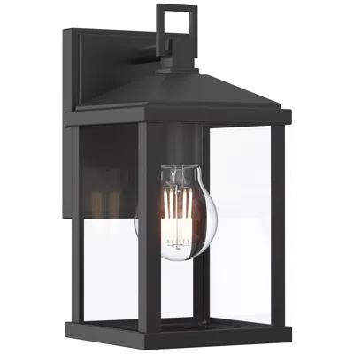 Progress Lighting Cantley Small Outdoor Wall  Lantern With Clear Glass Panels
