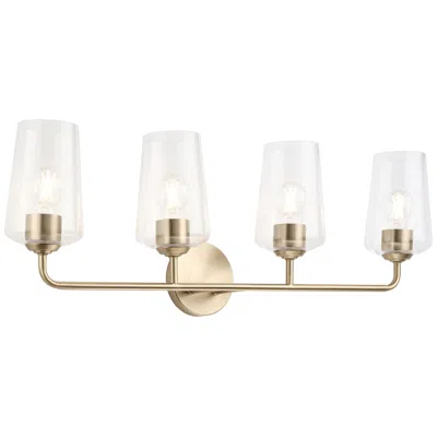 Progress Lighting Celino Four-light Bath & Vanity In Gold