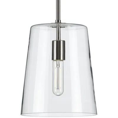Progress Lighting Clarion Collection One-light Clear Glass Pendant Light
