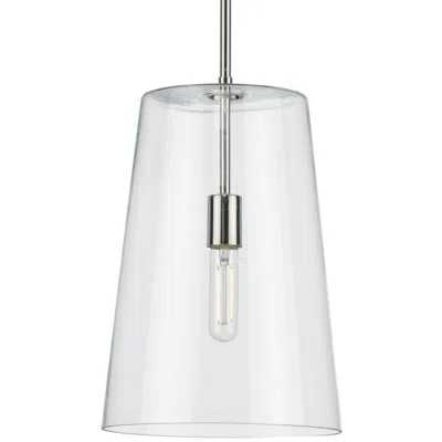Progress Lighting Clarion Collection One-light Clear Glass Pendant Light