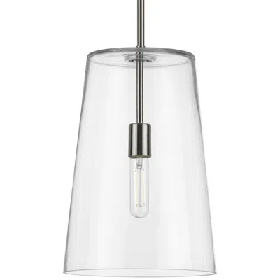 Progress Lighting Clarion Collection One-light Clear Glass Pendant Light