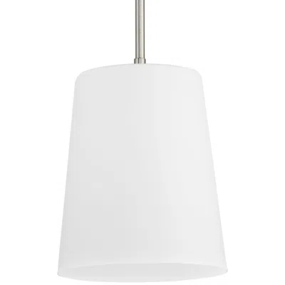 Progress Lighting Clarion Collection One-light Etched White Pendant P500429