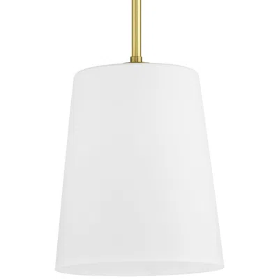 Progress Lighting Clarion Collection One-light Etched White Pendant P500429