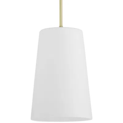 Progress Lighting Clarion Collection One-light Etched White Pendant P500430