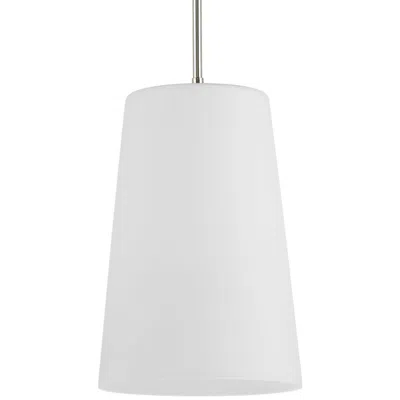 Progress Lighting Clarion Collection One-light Etched White Pendant P500430
