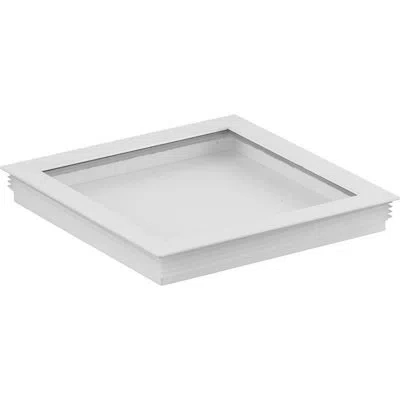 Progress Lighting Clear Glass Square Cylinder Lense In White