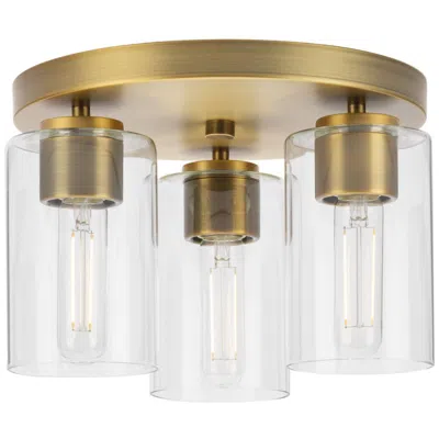 Progress Lighting Cofield Collection 12 In. Three-light Flush Mount P350237 In White