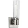 Progress Lighting Collection One-light Clear Glass Modern Style Bath Vanity Wall Light