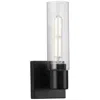 Progress Lighting Collection One-light Clear Glass Modern Style Bath Vanity Wall Light