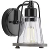 Progress Lighting Collection One-light Clear Seeded Farmhouse Style Bath Vanity Wall Light