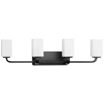 Progress Lighting Cowan Collection Four-light Modern Etched Opal Glass Bath Vanity Light