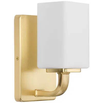 Progress Lighting Cowan Collection One-light Modern Etched Opal Glass Bath Vanity Light