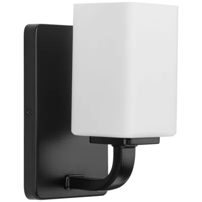 Progress Lighting Cowan Collection One-light Modern Etched Opal Glass Bath Vanity Light