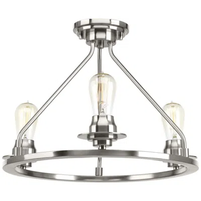 Progress Lighting Debut Collection Three-light Semi-flush Convertible