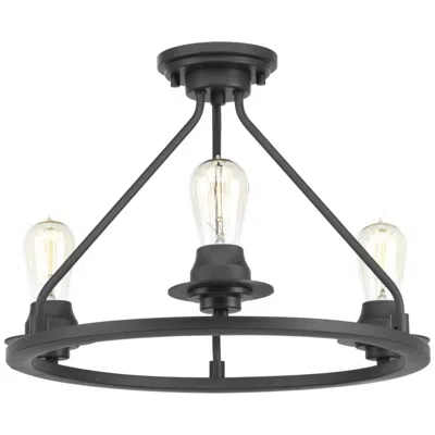 Progress Lighting Debut Collection Three-light Semi-flush Convertible