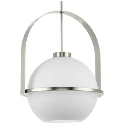 Progress Lighting Delayne Collection One-light Pendant Light In White