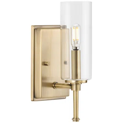 Progress Lighting Elara Collection One-light New Traditional Clear Glass Bath Vanity Light