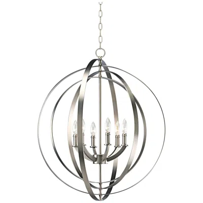 Progress Lighting Equinox 27 3/4" Wide Silver Orb Pendant Chandelier