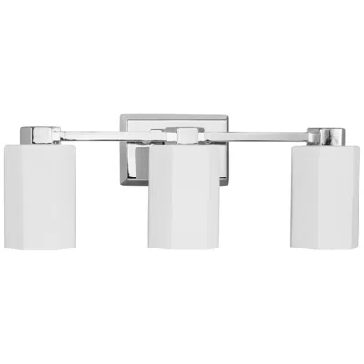 Progress Lighting Estrada Collection Three-light Contemporary Bath & Vanity Light In White