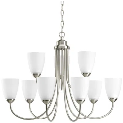 Progress Lighting Gather Collection Nine-light, Two-tier Chandelier