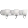 Progress Lighting Gather Collection Polished Chrome 3-light Vanity Light