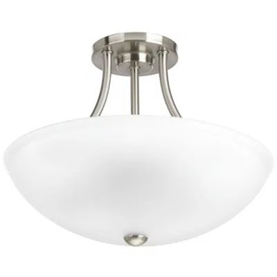 Progress Lighting Gather Collection Two-light 12-7/8" Semi-flush Convertible
