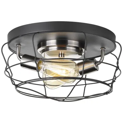 Progress Lighting Gauge Collection Two-light Flush Mount