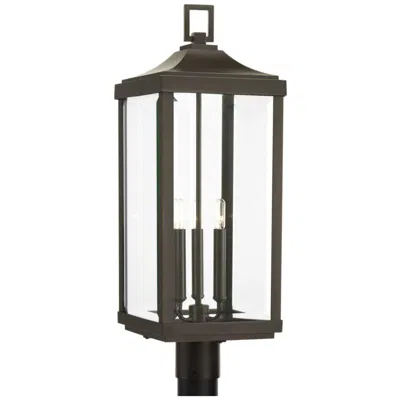 Progress Lighting Gibbes Street Collection Antique Bronze 3-light Post Lantern