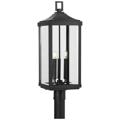 Progress Lighting Gibbes Street Collection Textured Black 3-light Post Lantern