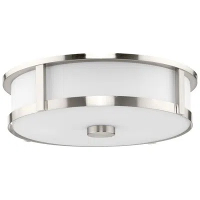Progress Lighting Gilliam Collection Three-light Flush Mount In Gray