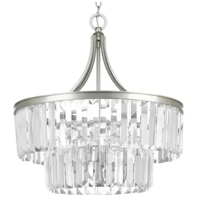 Progress Lighting Glimmer Collection Five-light Clear Glass Pendant Light