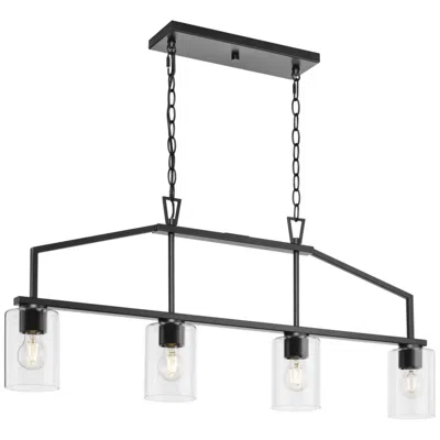 Progress Lighting Goodwin Collection Four-light Island Light In Black