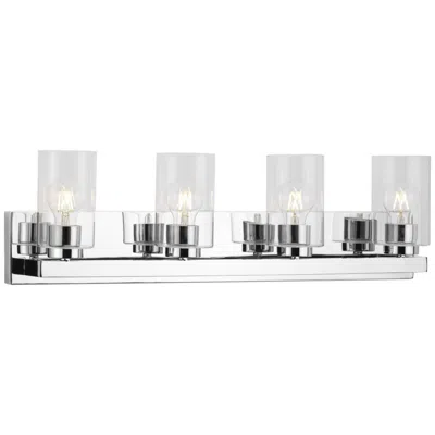 Progress Lighting Goodwin Collection Four-light Modern Vanity Light With Clear Glass