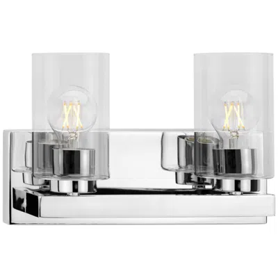 Progress Lighting Goodwin Collection Two-light Modern Vanity Light With Clear Glass