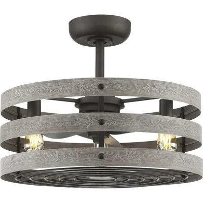 Progress Lighting Gulliver 23.5" Ceiling Fan With Light Kit In Graphite