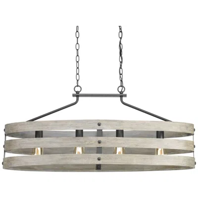 Progress Lighting Gulliver Collection Four-light Linear Chandelier Light