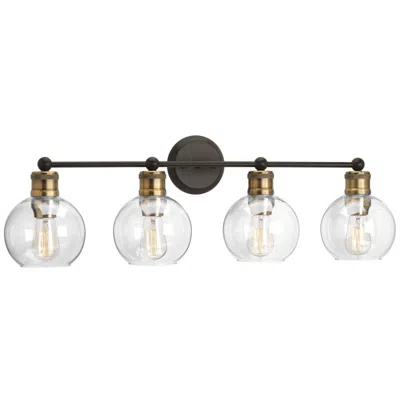 Progress Lighting Hansford Collection Four-light Clear Glass Coastal Bath Vanity Light