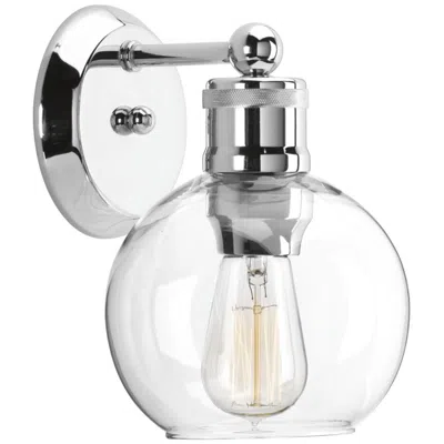Progress Lighting Hansford Collection One-light Clear Glass Coastal Bath Vanity Light