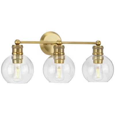 Progress Lighting Hansford Collection Three-light Clear Glass Coastal Bath Vanity Light